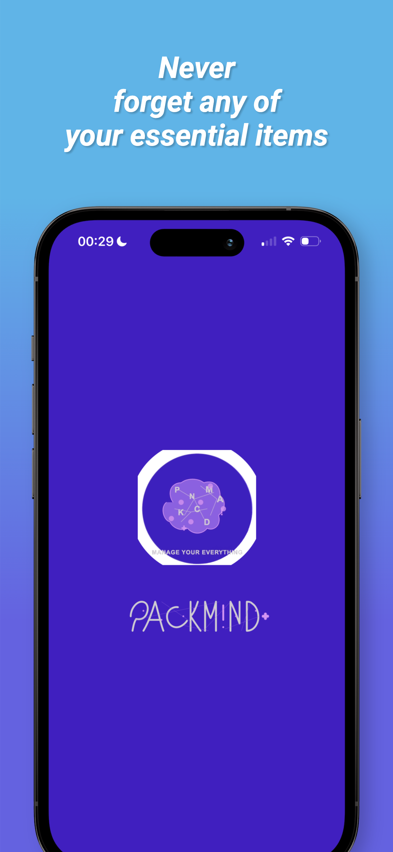 PackMind+ App (iOS & Android)